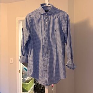 Ralph Lauren Men's Blue Checkered Shirt